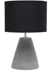 LT2059-BLK | All The Rages Inc Modern Concrete Table Lamp