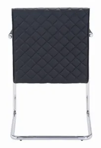 Zuo 100189 Quilt Dining Chair (set Of 2) Black