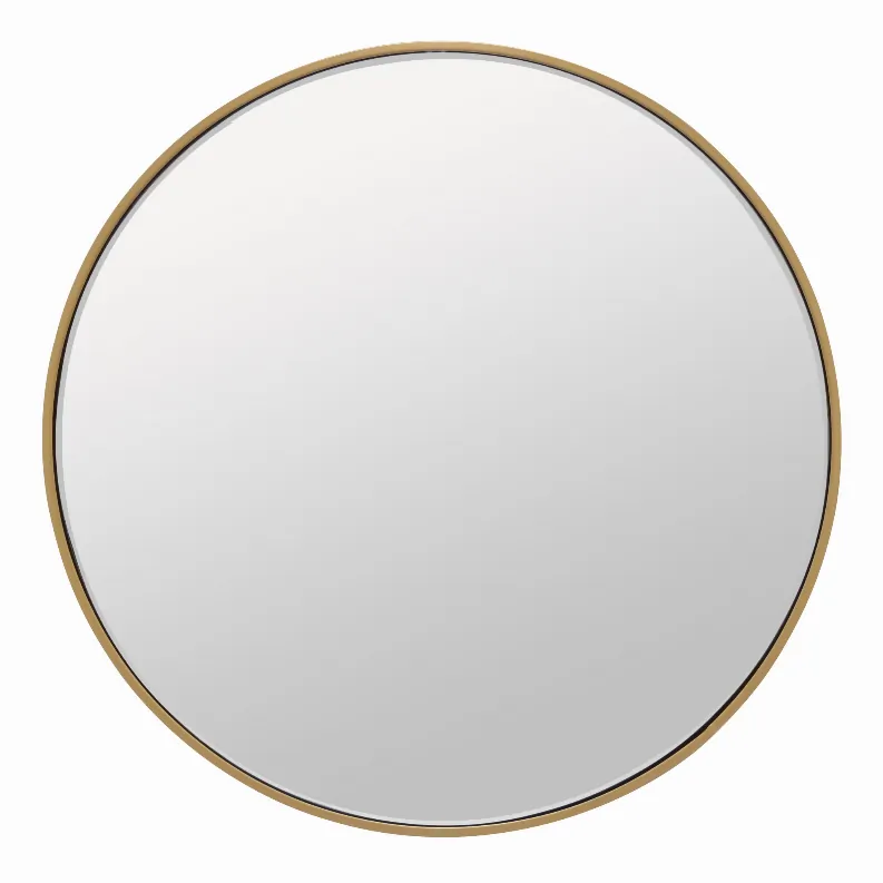 Plutus PBTH92839 Wall Mirror In Gold Metal