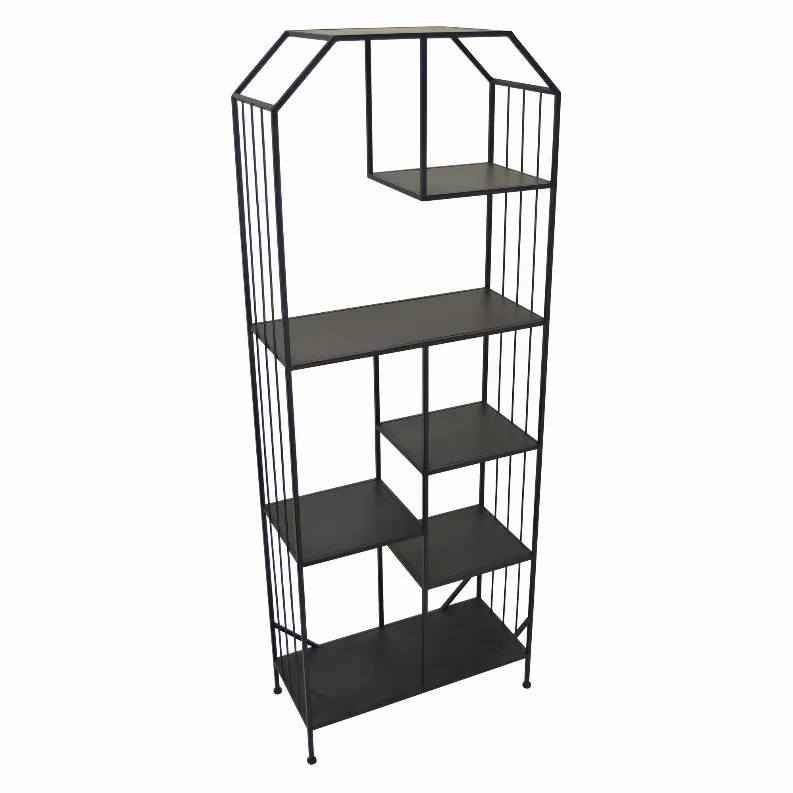 Plutus PBTH92408 Metal Plant Stand In Black Metal