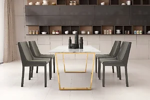 Zuo Modern Contemporary Inc Elegant Gray Dining Chair Set -
