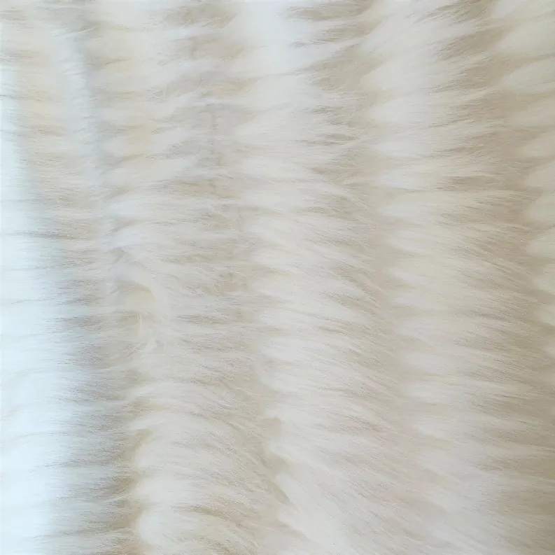 Plutus PBDT1702-96x110T Plutus Off White Exotic Feather Faux Fur Luxur