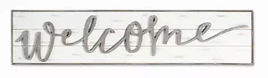 74366DS | Melrose International Charming Wood WELCOME Sign