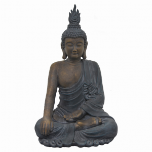 Plutus PBTH94016 Buddha In Brown Resin