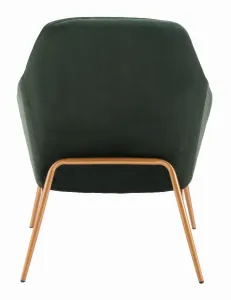 Zuo 101149 Debonair Arm Chair Green  Gold