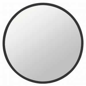 Plutus PBTH92916 Metal Wall Mirror In Black Metal