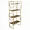 Plutus Brands Elegant Wood and Metal Plant Stand in Brown