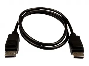 V7 V7DPPRO-1M-BLK 1m Blk Vid Cabl Disp Port 1.4