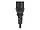 5282 | Monoprice 1FT Black Power Cord Cable with 3