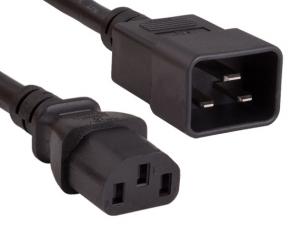 Enet C13C20-6F-ENC C13 To C20 6ft Black Power Cord