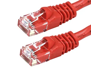 4990 | Monoprice 20FT Red CAT5E Ethernet Patch Cable for
