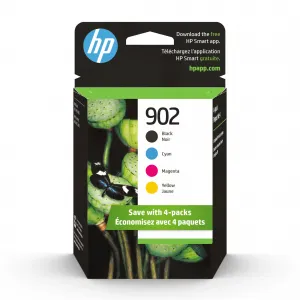 Original Hp X4E05AN#140 Hp 902 Cmyk Ink Crtg Combo 4-pack;contains: 1 