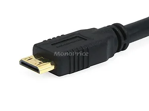 7329 | Monoprice 6FT HDMI Mini Cable with Ethernet