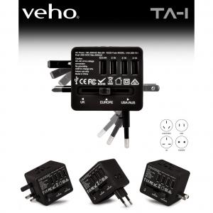 Veho VAA-200-TA1 Ta-1 Universal 4-port Usb 5v