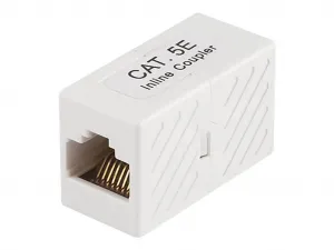 Monoprice 7284 8p8c Rj45 Cat5e Inline Coupler_ White