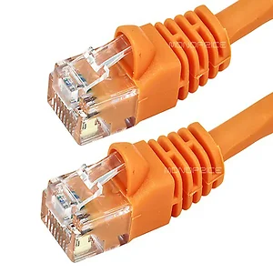 3370 | Monoprice CAT5E 24AWG UTP Patch Cable - 2ft Orange
