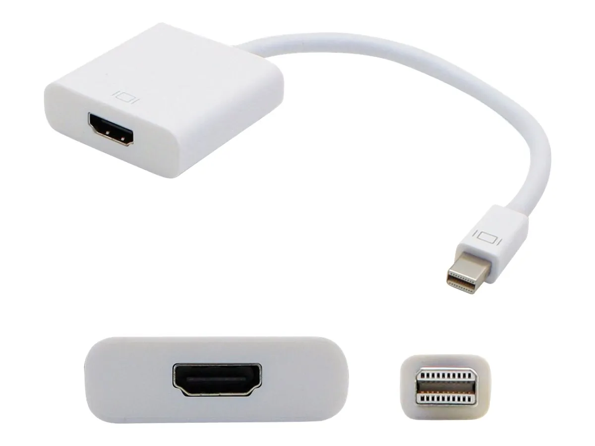 Addon MDP2HDMIAW 8-inch Mini Displayport To Hdmi Female Adapter - Whit