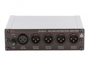 Rdl RU-MLD4 1x4 Mic Line Audio