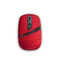 Verbatim 70706 Wireless Mini Travel Mouse - Red, Commuter Series