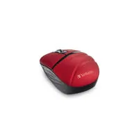 Verbatim 70706 Wireless Mini Travel Mouse - Red, Commuter Series