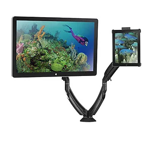 K1D220BXI2B | Chief K1 Dual Display Desk Mount for iPad 2 &