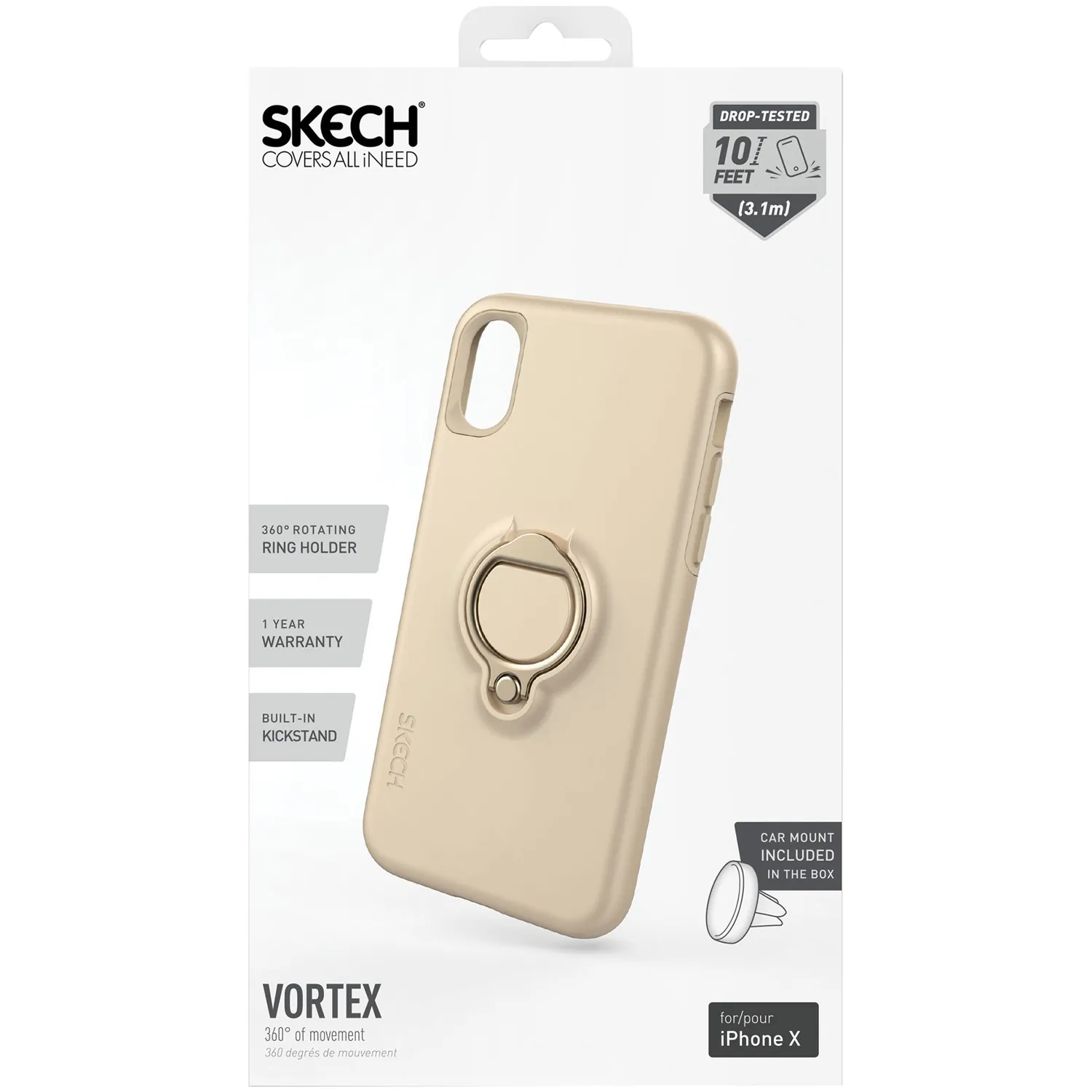 Skech SK61-VTX-CHP Vortex For Iphone Xs+ Gold 360