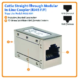 N032-001 | Tripp Lite Cat5e Cat5 Straight Through Modular
