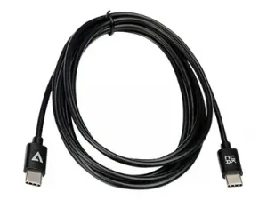 V7 V7USB2C-2M 2m Blk Usb-c Cable 480mbps Data