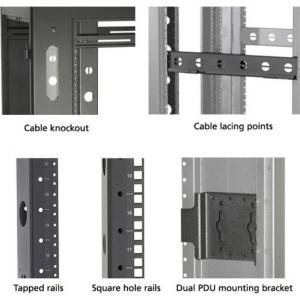 Black EC24U3032TPMSMNK Elite Data Cabinet, 48inh (24u) X 30inw