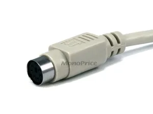 Monoprice 95 Ps2 Mdin-6 Male To Female Cable 10ft