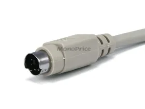 Monoprice 95 Ps2 Mdin-6 Male To Female Cable 10ft