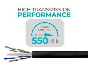 Monoprice 41357 Cat6 Ethernet Bulk Cable - Solid_ 550mhz_ Utp_ Cmr_ Ri