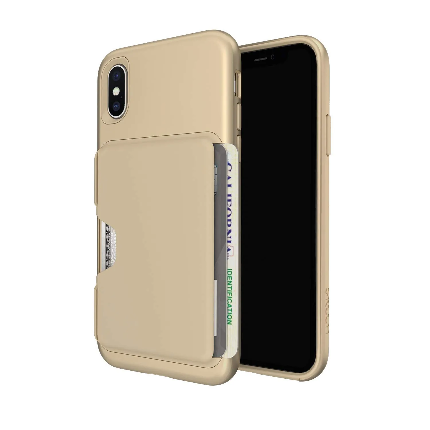 Skech SK61-CHE-CHP Cache For Iphone Xs+ Gold Sleek