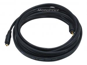 Monoprice 5588 Stereo M To Stereo F Ext Cable 10ft- Blk