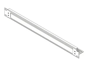 NAG1BW | Chief 1U Black Wrinkle Brush Grommet for Cable