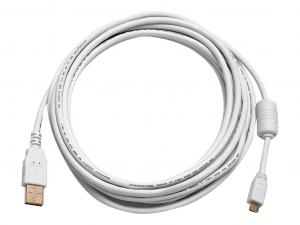 Monoprice 8643 Usb 2 A M To Micro M Cable 15ft - White