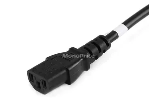 Monoprice 7692 6ft European Power Cord - Universal Compatibility  Dura