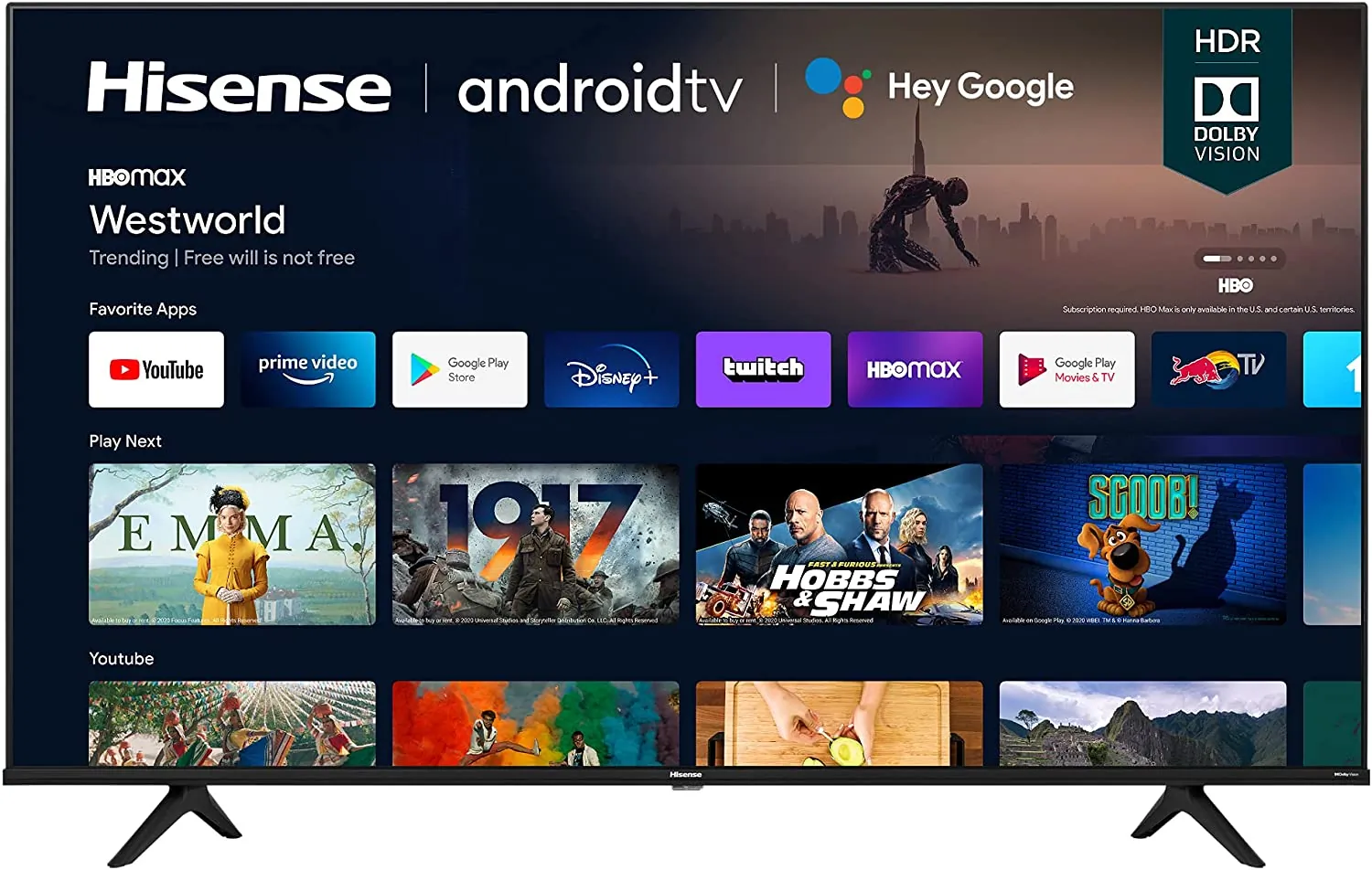 Hisense 65A6G 65-inch 4k Ultra Hd Android Smart Tv With Alexa Compatib