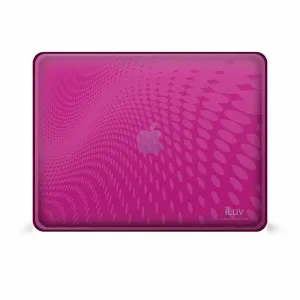 Iluv ICC802PNK_BULK Icc802pnk Pink Flexi-clear Case With Dot Wave Patt