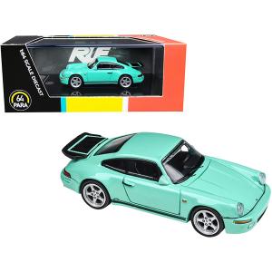 Paragon PA-55293 1987 Ruf Ctr Yellowbird Mint Green 164 Diecast Model 