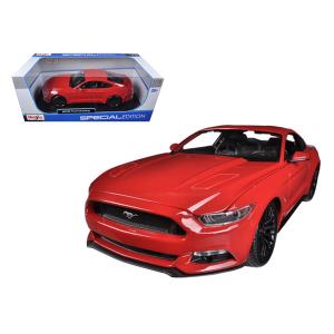 Maisto 31197or 2015 Ford Mustang Gt 5.0 Orange Metallic Special Editio