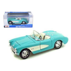 Maisto 31275tur 1957 Chevrolet Corvette Convertible Turquoise 124 Diec