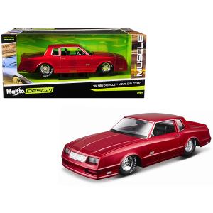 Maisto 32530r 1986 Chevrolet Monte Carlo Ss Candy Red Classic Muscle 1