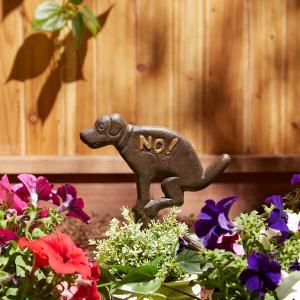 Accent 4506275 No! Pooping Cast Iron Garden Stake