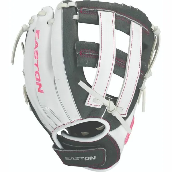 Easton 8071116 Ghost Flex Softball Glove 10in Gry-wht-pnk Rh Throw