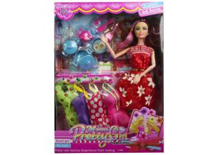 Bulk GE570 11quot; Moveable Beauty Doll With Kitchen And Fashion Acces