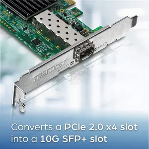 Trendnet TEG10GECSFP 10 Gigabit Pcie Sfp+ Network Adapter - Pci Expres