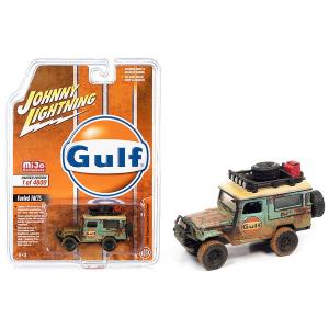 Johnny JLCP7363 1980 Toyota Land Cruiser With Roof Rack Gulf Oil (weat