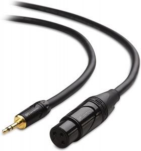 Cable 500021-3 1 8 Inch  Unbalanced 3.5mm To Xlr Cable 3 Ft Male To Fe