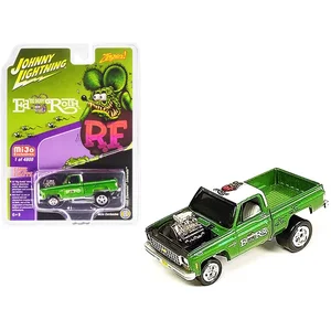 JLCP7371 | Johnny Lightning 1980 Chevy Silverado Green &